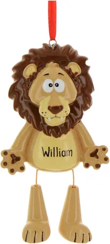 Miniatura 2 de Adornos personalizados de animales 2024 – Adornos de león para árbol de Navidad, decoración de león, regalos para amantes de los animales, regalos