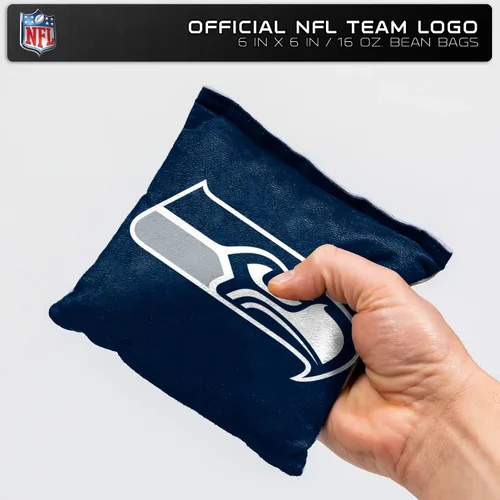 Miniatura 4 de Wild Sports - Bolsas de frijoles de doble cara de fútbol americano profesional de la NFL, 8 unidades, bolsas de lanzamiento de primera calidad