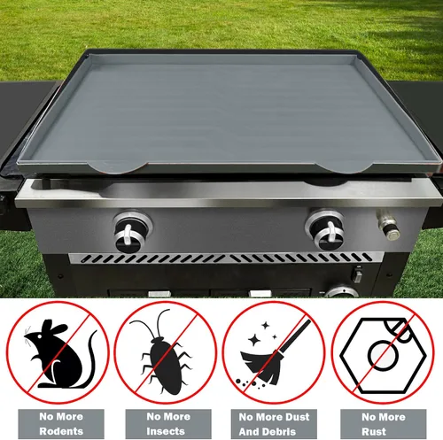 Miniatura 3 de Tapete de silicona para plancha Blackstone, resistente de grado alimenticio, protege la plancha de roedores, insectos, desechos y óxido, cubierta