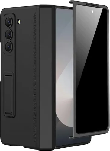 Miniatura 23 de Miimall Funda para Samsung Galaxy Z Fold 5 con protector de pantalla de privacidad, soporte ajustable integrado y protección magnética de bisagra
