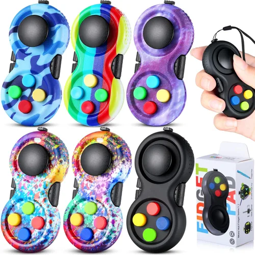 Miniatura 6 de Skylety 6 piezas Control antiestrés Cam Control remoto de juego portátil mini Control antiestrés para aliviar la ansiedad Reductor de estrés
