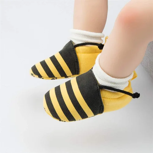 Miniatura 2 de Bonitos y seguros zapatos de Save Beautiful Cute de dibujos animados para bebé, unisex, forrados, de algodón antideslizante y suela suave