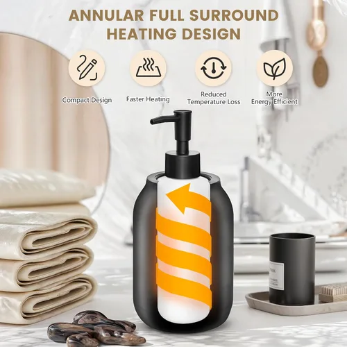 Miniatura 3 de Calentador de aceite de masaje, calentador digital profesional de loción eléctrica para spa, calentador de aceite portátil, crema calentada