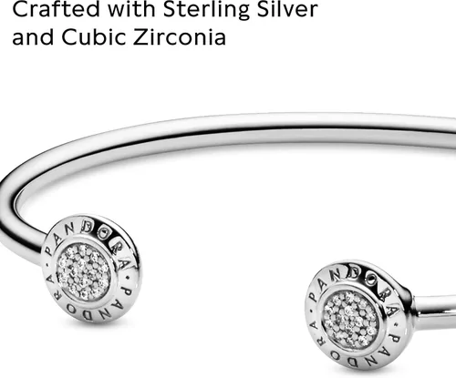 Miniatura 4 de PANDORA Pulsera de circonita cúbica distintiva de joyería en plata de ley