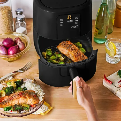 Miniatura 5 de Freidora de aire digital de 3 cuartos de galón, freidora de aire compacta para cocina pequeña con pantalla táctil, 4 funciones preestablecidas