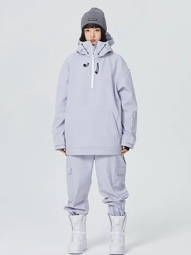 Miniatura 31 de RIUIYELE Traje de esquí para mujer, chaqueta y pantalones de snowboard para deportes al aire libre, traje de nieve con aislamiento impermeable
