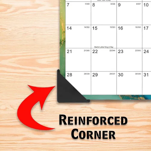 Miniatura 3 de StoreSMART® - Esquinas para calendario, plástico negro, PE1336DBK (paquete de 4)