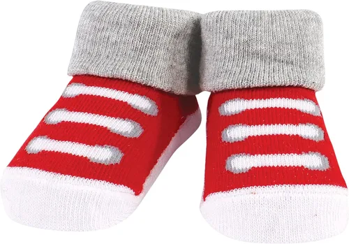 Miniatura 271 de Hudson Baby Conjunto de babero y calcetines unisex de algodón para bebé