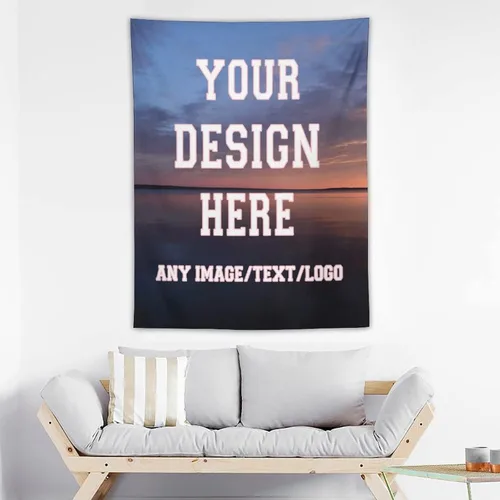 Miniatura 12 de Giabmiag Tapiz personalizado para subir imágenes personalizadas, telón de fondo para colgar en la pared, decoración de dormitorio, estética, 37 x 29