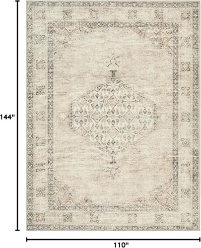 Miniatura 2 de Livabliss x Becki Owens Lila Medallion - Alfombra de área, 9 pies 2 pulgadas x 12 pies, color marrón