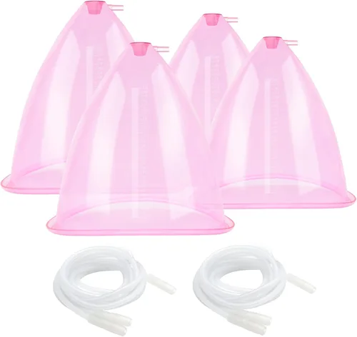 weiwei Ventosas para glúteos de 7.1 fl oz y 6.1 fl oz, accesorios para máquina de ventosas de terapia de vacío XL, tazas de vacío para glúteos con