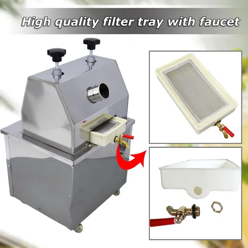 Miniatura 4 de INTSUPERMAI Prensa comercial de caña de azúcar, máquina exprimidora de caña de azúcar, extractor de jugo de caña de azúcar, 110 V, exprimidor