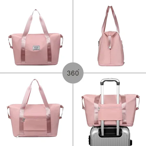Miniatura 5 de NPBAG Bolsa de viaje para mujer bolsa de mano grande expandible para fin de semana bolsa de entrenamiento de gimnasio bolsa de noche bolsa