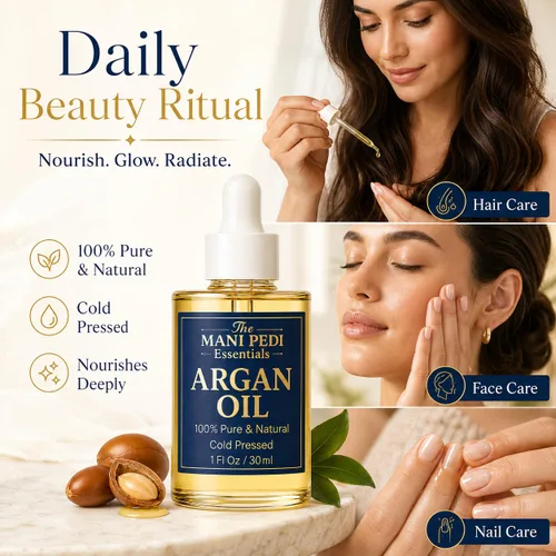 Miniatura 6 de TMPE Aceite de argán 100% puro, prensado en frío. Fuente natural de vitamina E y antioxidantes. Aceite de uso diario para cabello, piel y cuerpo, 1