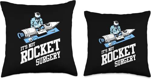 Miniatura 3 de It's Not Rocket Surgery Shirt Doctor Surgeon Throw Pillow