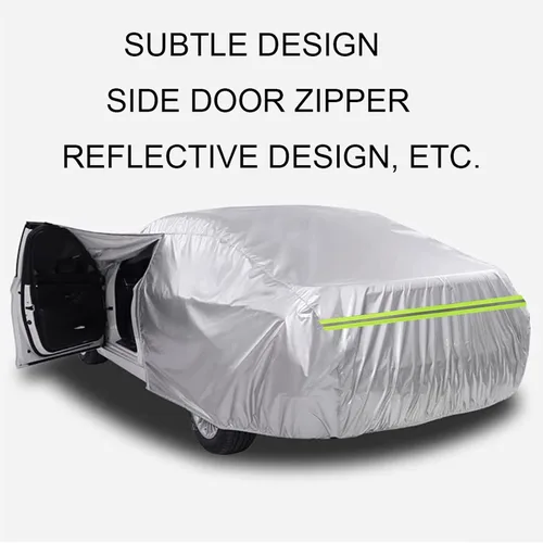 Miniatura 2 de Funda impermeable para coche compatible con Dacia Duster Logan Mcv Sandero para todo tipo de clima, cubierta completa para coche, resistente al
