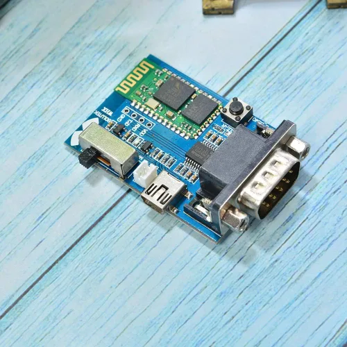 Miniatura 4 de Comimark 1 unids RS232 Bluetooth Serial Adaptador Comunicación Maestro-Esclavo Módulo 5V Mini USB