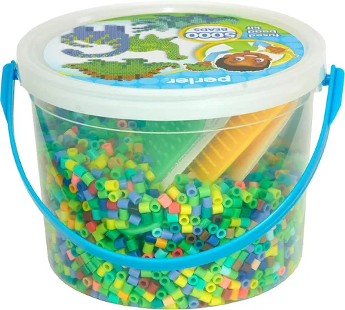 Miniatura 2 de Perler Kit de actividades para manualidades con cuentas de dinosaurios, 5004 piezas