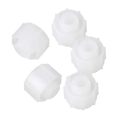 Miniatura 2 de Industria hermética dispensación redonda de plástico tapón de bloqueo tipo tornillo 0.524 in blanco paquete de 100