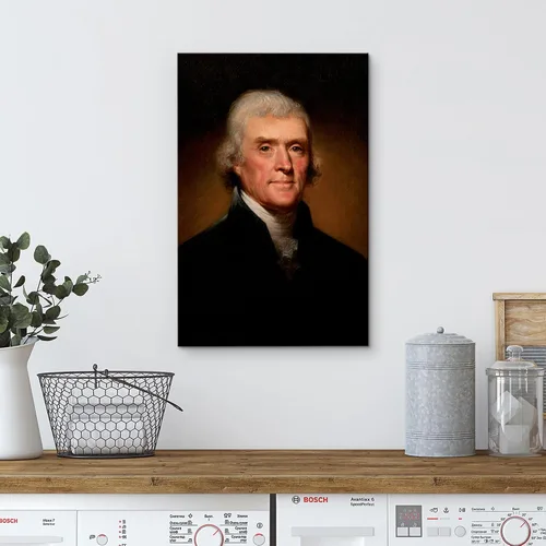 Miniatura 4 de wall26 - Retrato de Thomas Jefferson por Rembrandt Peale (3er Presidente de los Estados Unidos) - Serie de Presidentes Estadounidenses - Arte