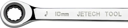 Miniatura 3 de Jetech Llave de trinquete de doble extremo de caja de 0.315 in x 0.394 in, llave métrica de trinquete de 72 dientes, llave de engranaje resistente