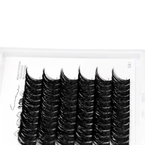 Miniatura 8 de Bodermincer Extensiones de pestañas en racimo Wispy Racimo Pestañas individuales de 0.315-0.787 in para elegir, extensiones de pestañas postizas