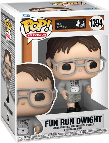 Funko POP! TV: The Office - Fun Run Dwight Schrute - Figura de vinilo coleccionable - Idea de regalo - Producto oficial - para niños y adultos -