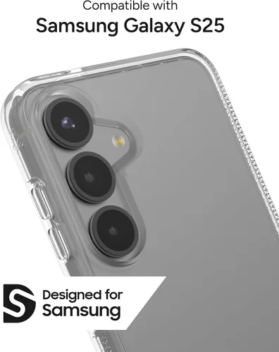 Miniatura 7 de ZAGG Crystal Palace - Funda para Samsung Galaxy S25 con función atril, transparente, protección contra caídas de 13 pies, antiamarilleo, reforzado