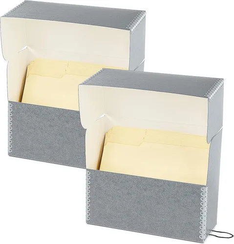 Miniatura 4 de Lineco, Kit de caja de documentos de archivo, 12.5 x 10.5 x 5 pulgadas, papeles para conservar y obras de arte, incluye guantes, carpeta de hueso