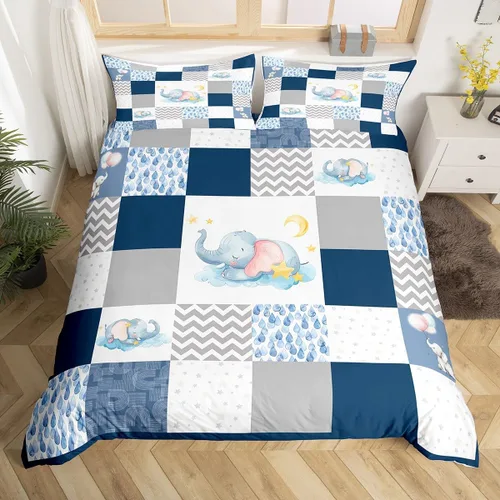 Miniatura 40 de Castle Fairy Funda de edredón con diseño de bandera estadounidense de camuflaje, tamaño individual, silueta de ciervo y árboles marrones, edredón