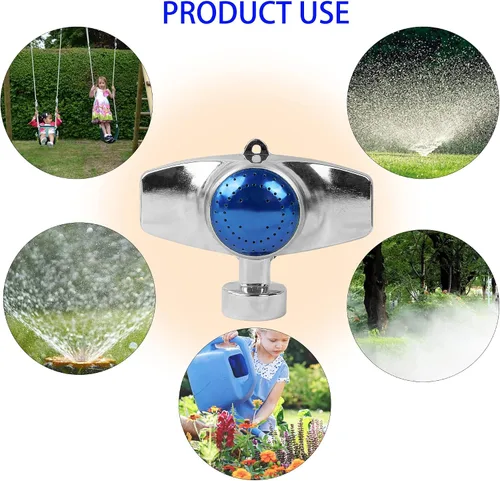 Miniatura 3 de Hourleey Rociador de Punto de Metal de 360 Grados, Rociadores de Césped para Patio, Rociador de Patrón Circular con Flujo de Agua Suave para Áreas