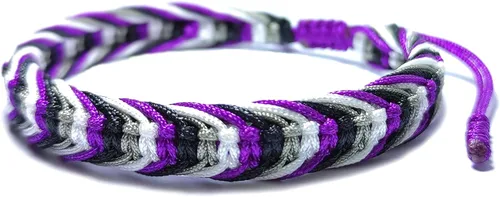 Miniatura 2 de LAMIBEE Pulsera tibetana con diseño de pansexualidad bisexual LGBT Proud Love Brazaletes de cuerda de amuleto y bohemio para mujeres y hombres
