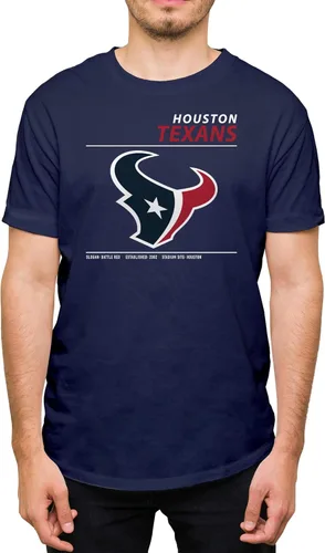 Miniatura 16 de Hybrid Sports NFL - Team Logo and Stats - Adult Unisex Short Sleeve Fan T-Shirt for Men and Women - Officially Licensed rojo