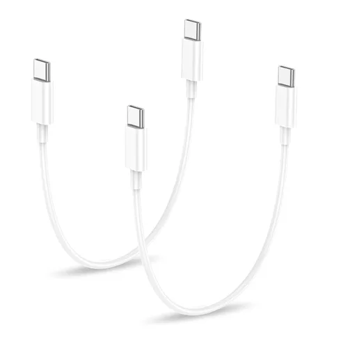 Cable de carga USB C a USB C para Apple iPhone 17/16/15, cargador rápido de 1 pie corto USBC a tipo C cable de alimentación para iPhone 17/17 Pro/17