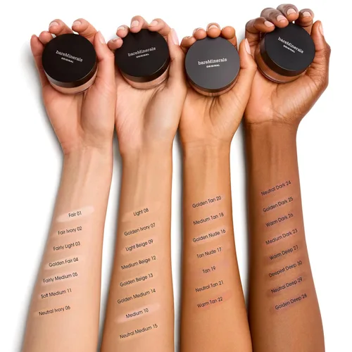 Miniatura 7 de bareMinerals Base de maquillaje original en polvo suelto SPF 15, maquillaje facial en polvo mineral limpio, cobertura transparente a completa, sin