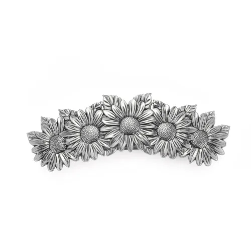 Miniatura 7 de Kkjoy Pasadores para el cabello con protección de nudo celta mental, clip de flores para el cabello, regalo para mujeres y niñas, plata antigua