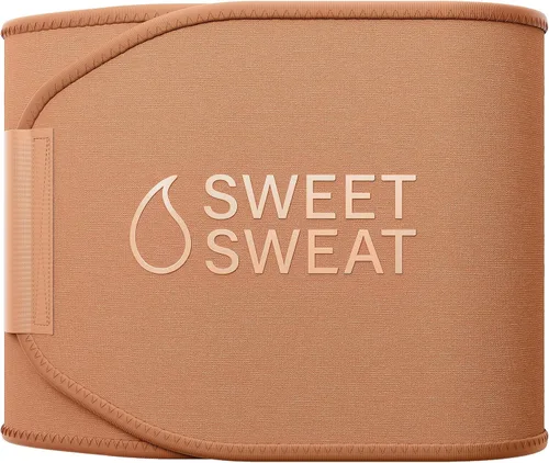 Sweet Sweat - Faja reductora de cintura de la serie Toned - Cinturón de fitness premium para mejorar la sudoración para mujeres y hombres - 5 tallas