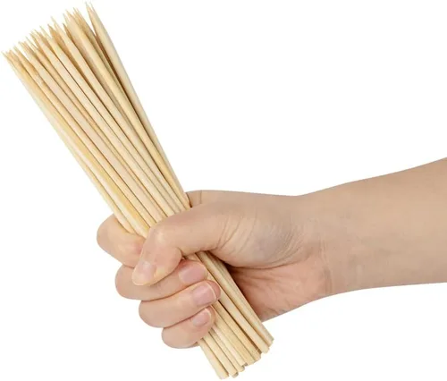 Miniatura 15 de Restaurantware Robata - Pinchos para asar de 8 pulgadas, 100 pinchos de alta resistencia, pinchos de bambú desechables congelables para verduras
