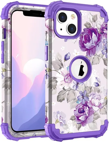 Miniatura 95 de Hocase Funda para iPhone SE 2022/2020, resistente a prueba de golpes, de plástico duro+goma de silicona, funda protectora híbrida para iPhone SE