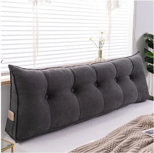 Miniatura 15 de Almohadas de cuña para cabecero + almohada de cuña para descansar y leer, cojín triangular súper suave, soporte de posicionamiento, almohadas largas