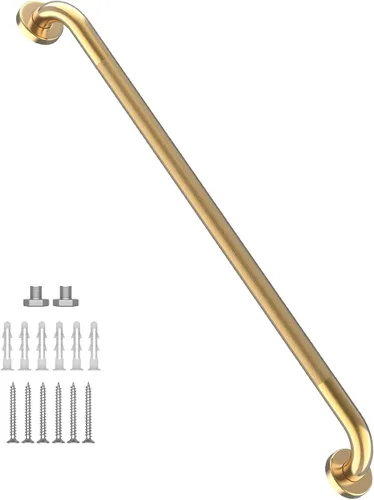 Miniatura 43 de Barra de agarre antideslizante para ducha de 24 pulgadas, acabado blanco frotado con aceite, diámetro de 1.25", Barra de agarre para baño Munzong