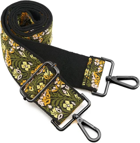 Miniatura 24 de ZOOEASS Hebillas de níquel Correa ancha para el hombro ajustable de repuesto para cinturón de pistola, hebilla de guitarra estilo bandolera