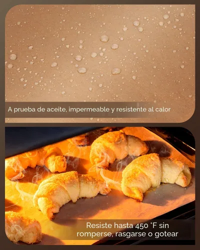 Miniatura 5 de Hojas de papel pergamino, 9 x 13 pulgadas, pergamino precortado antiadherente para hornear, asar a la parrilla, freidora de aire, cocinar al vapor