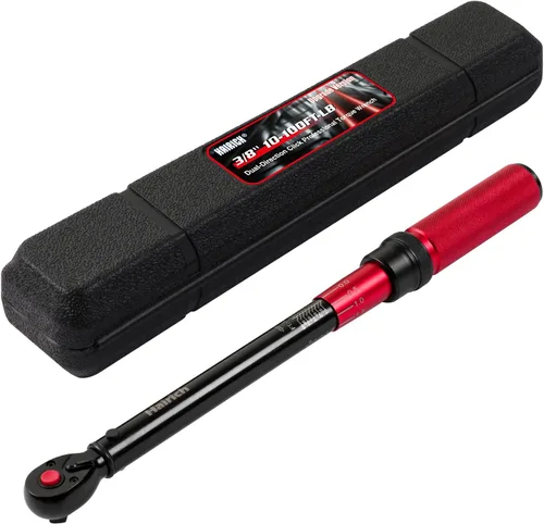 Miniatura 7 de Llave dinamométrica de clic Hairich de 1/2 pulgada, llave dinamométrica de doble dirección 10-170.0 pies.lb/13.60-230.5Nm, llaves dinamométricas
