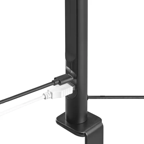 Miniatura 2 de Globe Electric 62000036 Lámpara de escritorio LED de 15" con abrazadera integrada, color negro mate, cuello de cisne de silicona ajustable
