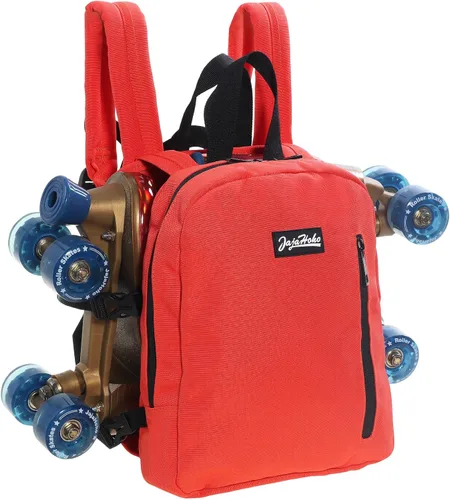 Miniatura 13 de JajaHoho Bolsas para patines de ruedas para mujeres y hombres, mochila multifuncional deportiva para patines de ruedas, patines de hielo, patines