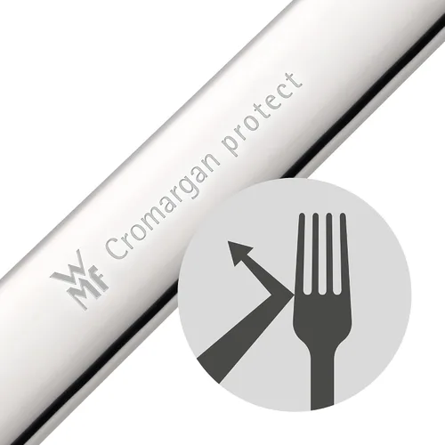 Miniatura 6 de WMF Virginia Cromargan Protect - Juego de cubiertos de acero para 12 personas, color plateado, 66 piezas
