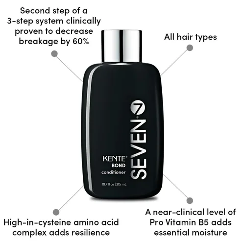 Miniatura 4 de SEVEN Haircare KENTE BOND Conditioner for Split Ends + Damaged Hair, Sulfate Free, Cruelty Free with Amino Acid Complex, Guar Gum & Pro Vitamin B5