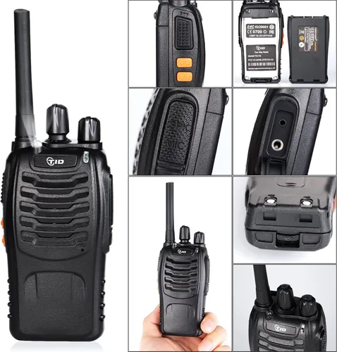 Miniatura 7 de TID TD-V2 Walkie Talkies para adultos con auricular y 8 baterías, radios de 2 vías, Walkie Talkies de largo alcance con radio bidireccional