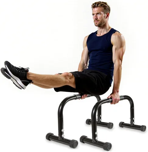 AmazeFan Barras Paralelas, Barras de Flexiones de Acero de Alta Resistencia para Entrenamiento de Fuerza para Paradas de Manos, Barras de Calistenia